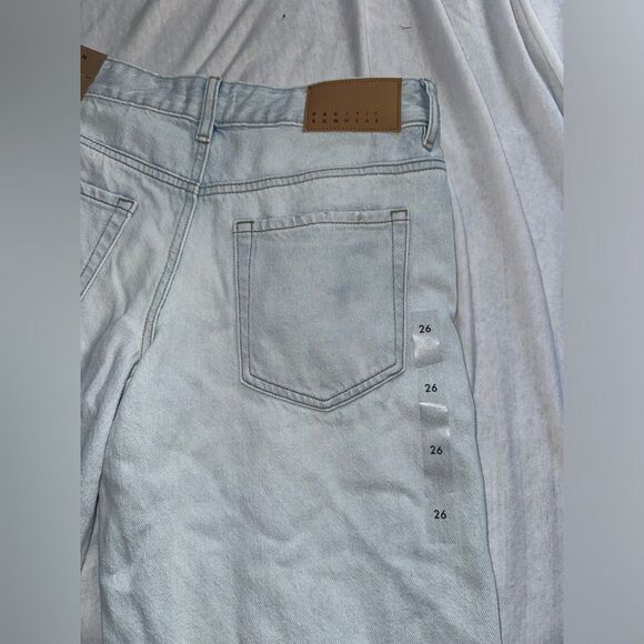 Pacsun Eco Light Blue Ripped Low Rise Baggy Jeans NWT - Picture 11 of 11